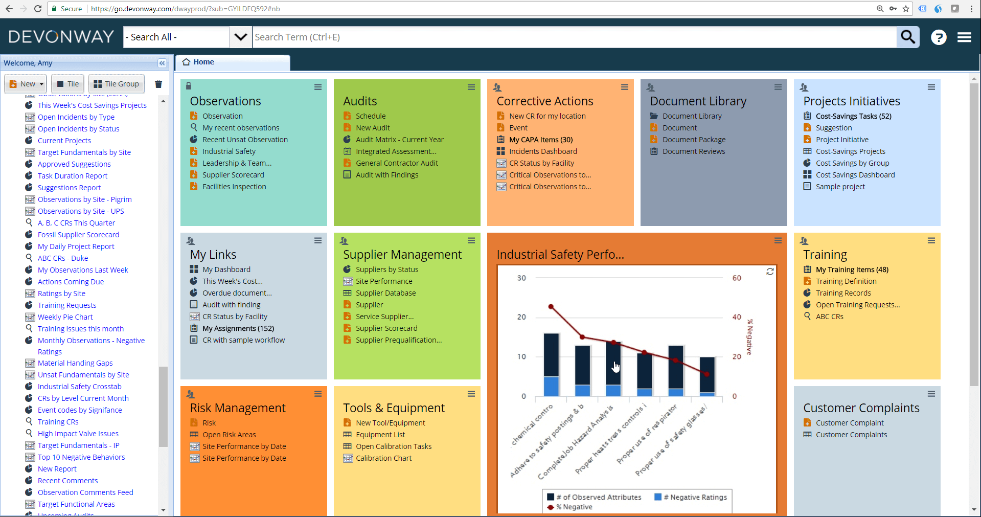new architecture - dashboard