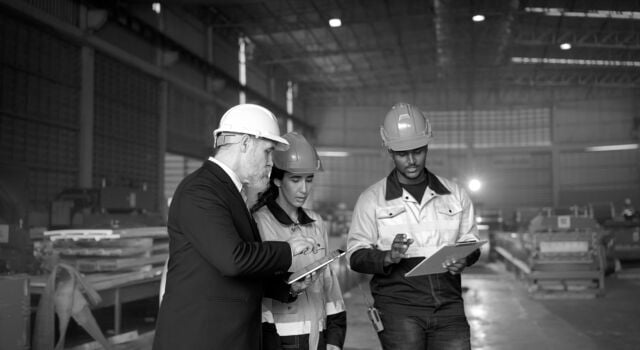 Landscape_SM-SINGLE-IMAGE_group-with-hard-hats-studying-tablet-and-clipboard_apr25