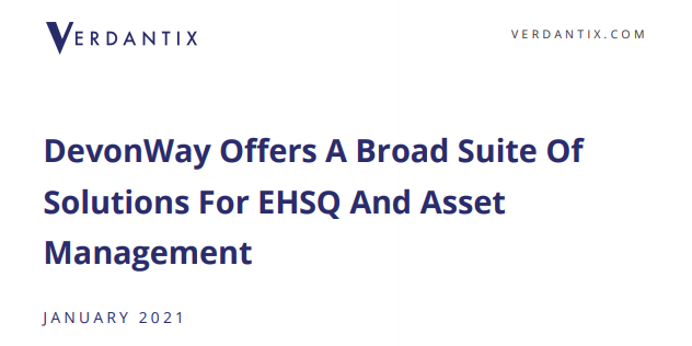 Independent Research Firm Publishes Case Study on DevonWay EHS, QMS, and Asset Management Solutions