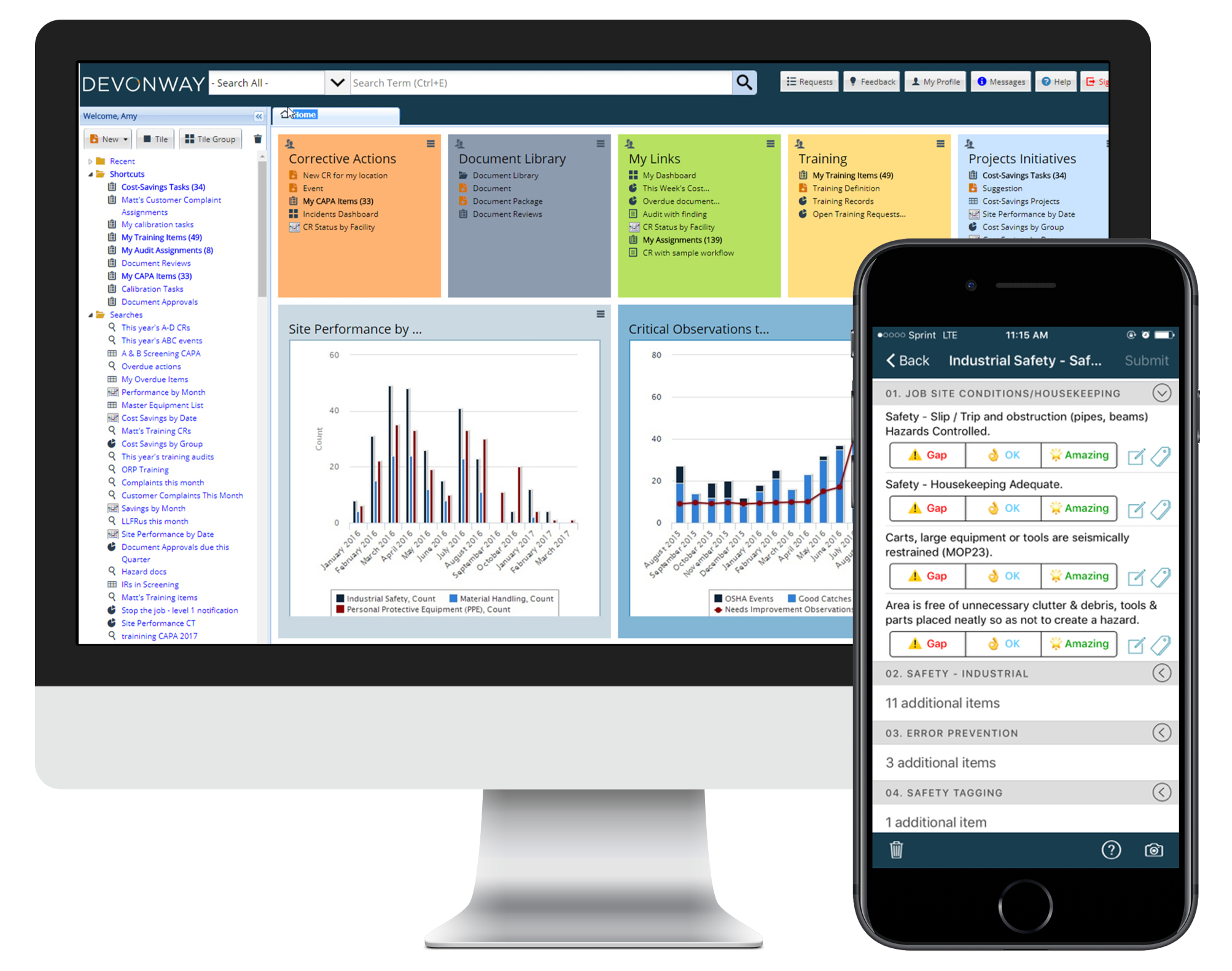 devonway dashboard and mobile
